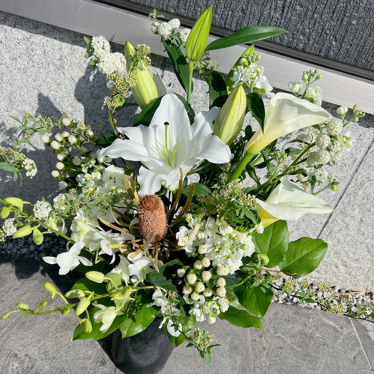 置き型大型アレンジメント【LLsize】White