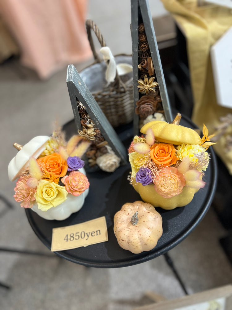 Whiteパンプキンプリザーブドフラワー