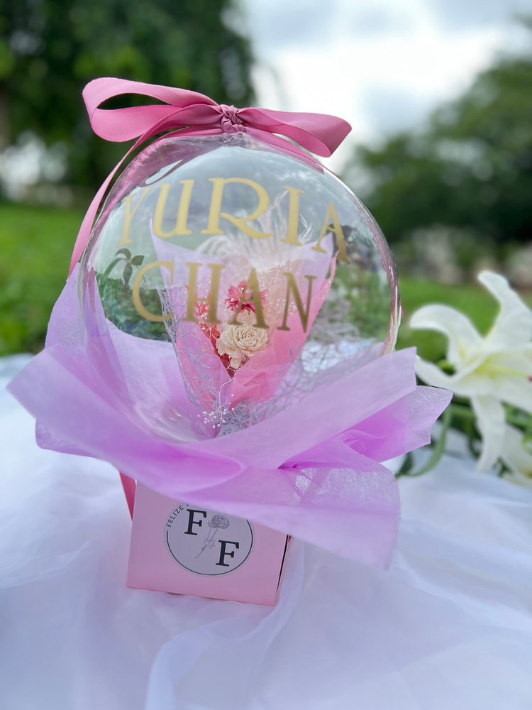 BOXアクアバルーン(名入り可)pink