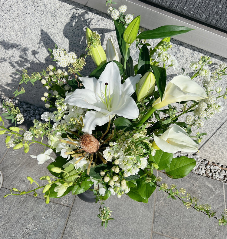 置き型大型アレンジメント【LLsize】White