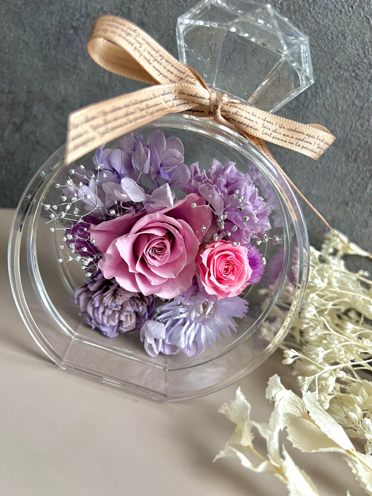 perfume bottle香水風プリザー〜violet