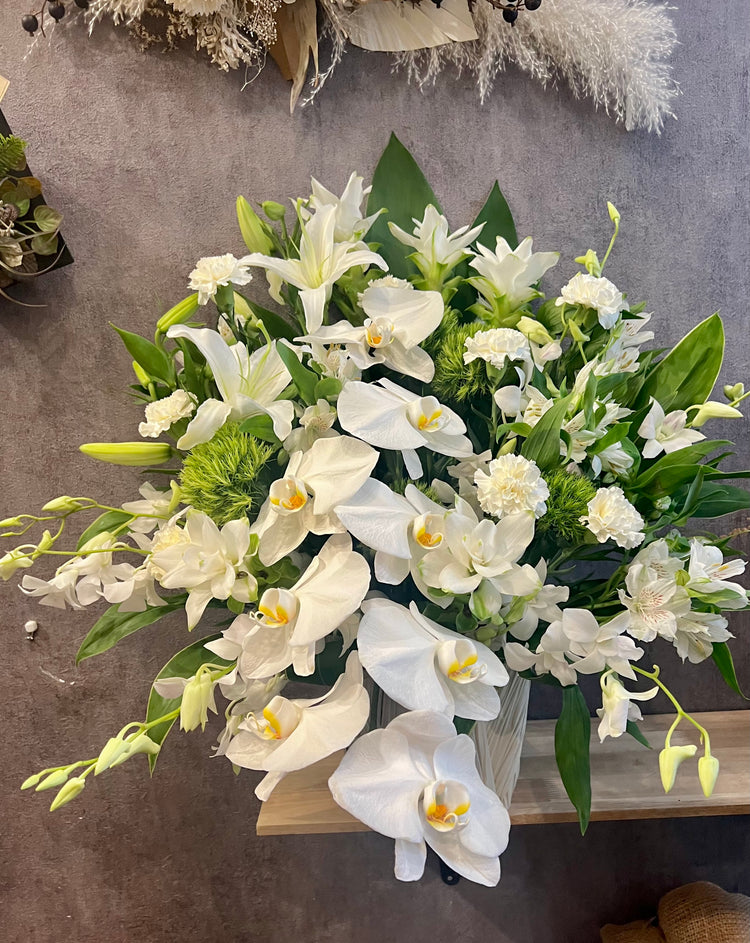 お供え用仏花アレンジメント(White)No.3