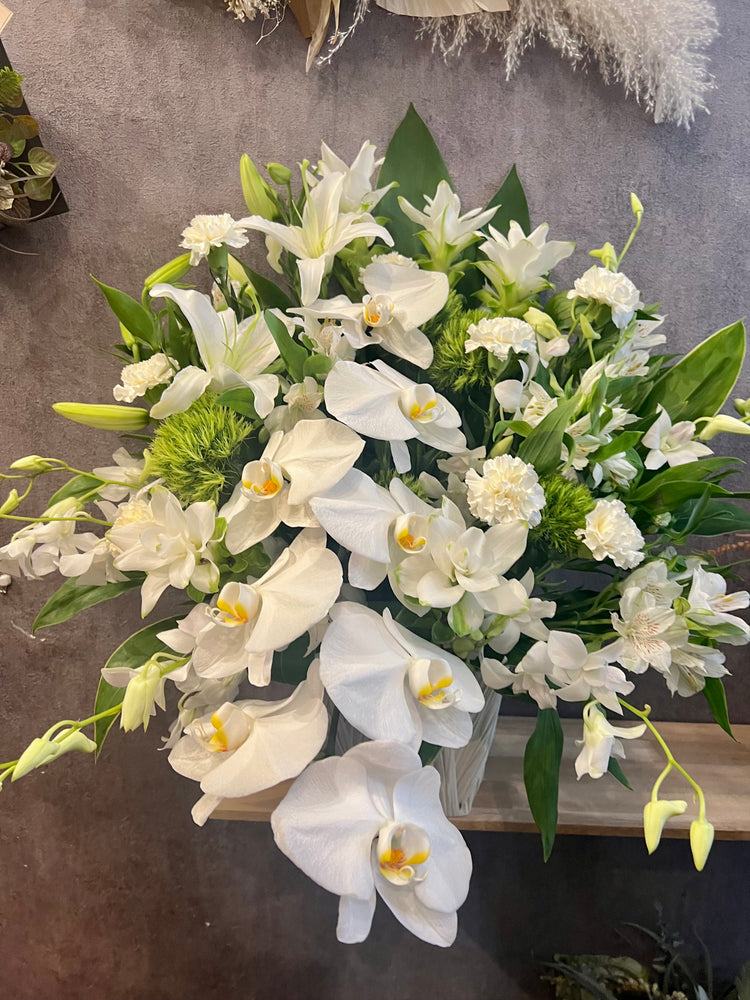 お供え用仏花アレンジメント(White)No.3