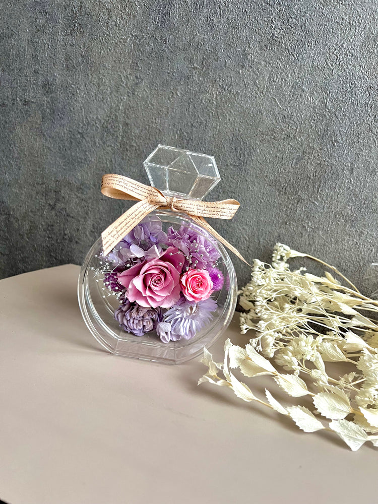 perfume bottle香水風プリザー〜violet