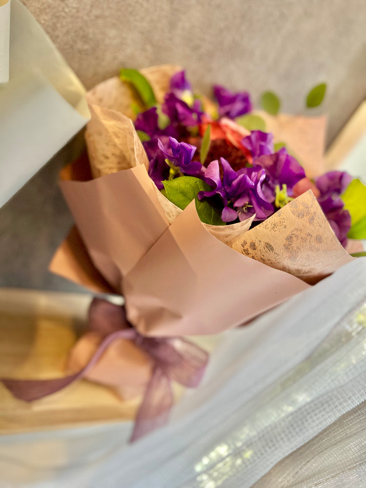 【Mサイズ】くすみピンクのスタンディングブーケ