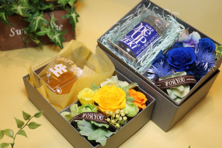 父の日プリザーブドBOX(枯れないお花入り)