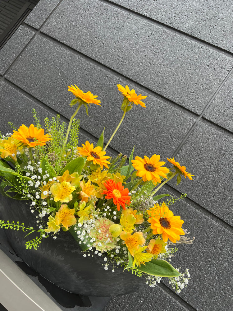 【夏限定】ひまわりのお任せアレンジ【Lsize】