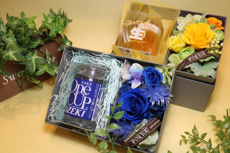 父の日ギフトBOXフラワー(枯れないおお花入り)