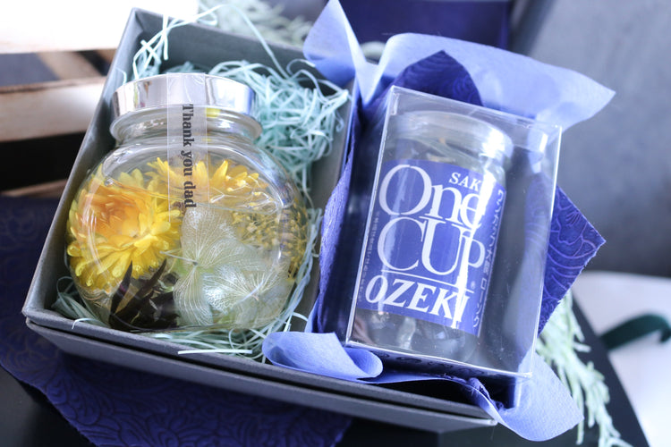 父の日ギフトBOXフラワー(イエローワンカップ)