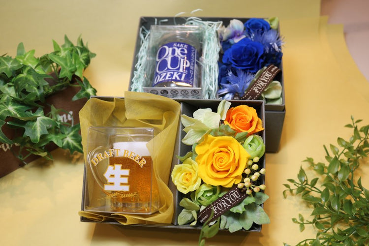 父の日プリザーブドBOX(枯れないお花入り)