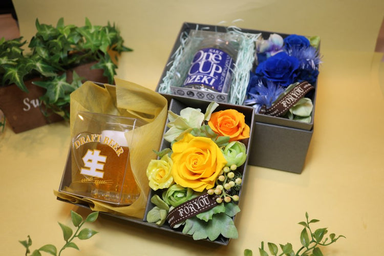 父の日プリザーブドBOX(枯れないお花入り)