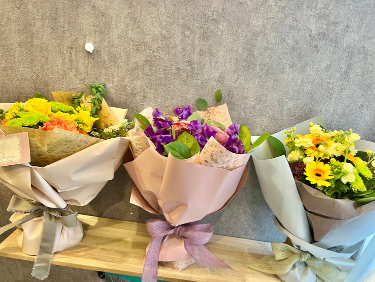 【Mサイズ】くすみピンクのスタンディングブーケ