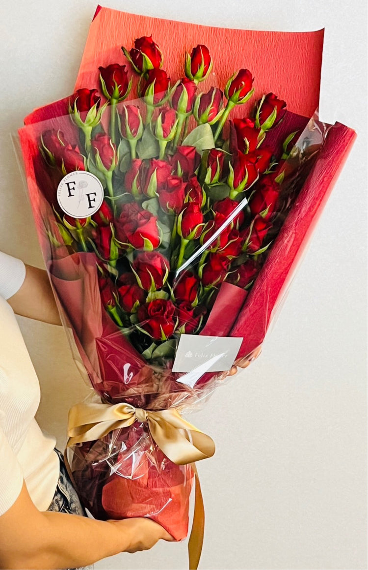 還暦レッドローズ60本薔薇の花束