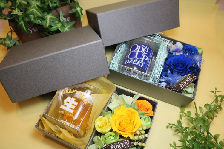 父の日ギフトBOXフラワー(枯れないおお花入り)