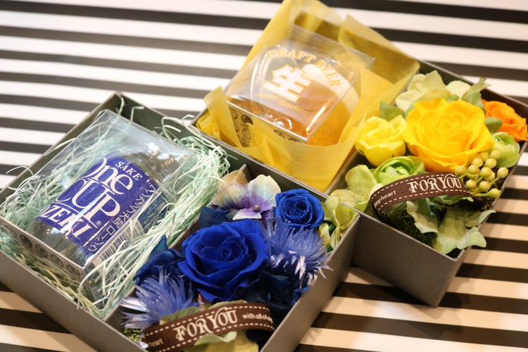 父の日ギフトBOXフラワー(枯れないおお花入り)