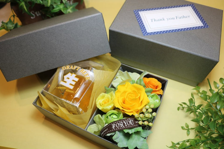 父の日プリザーブドBOX(枯れないお花入り)