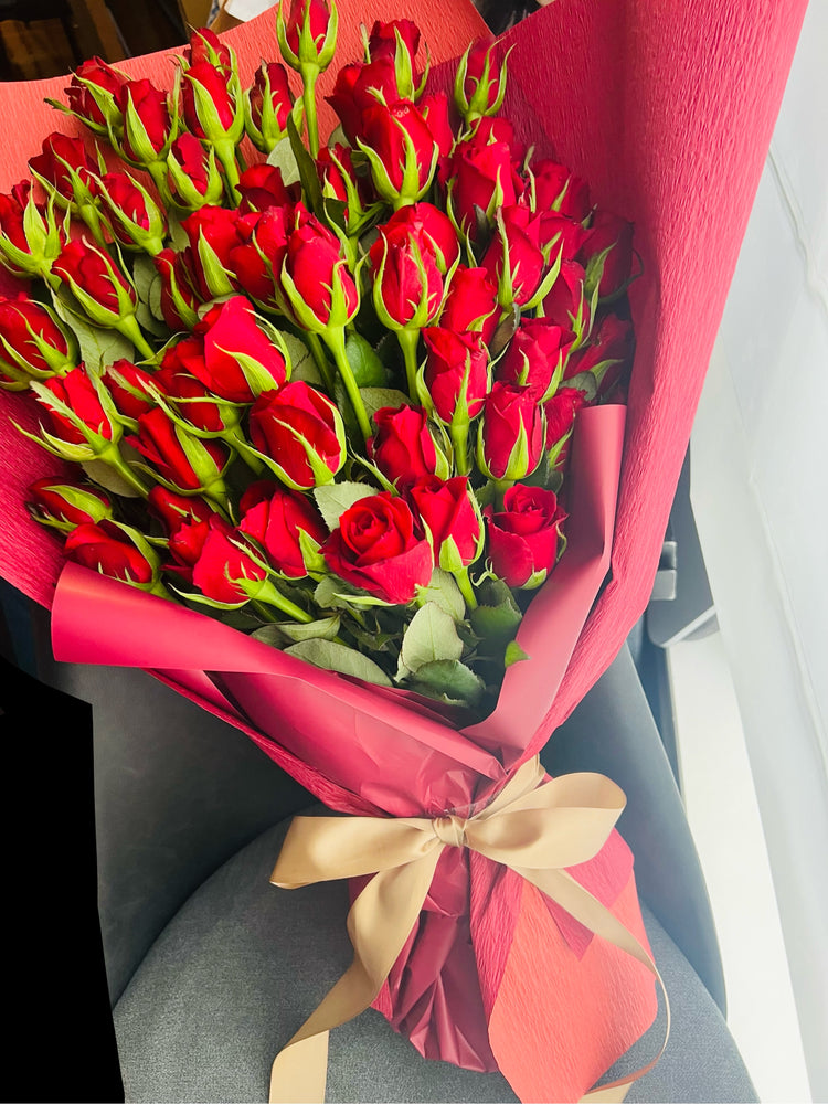 還暦レッドローズ60本薔薇の花束