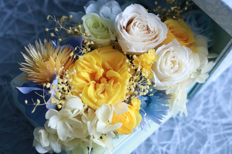 お花を詰め込んだフラワーフォトBOX(タイプB)