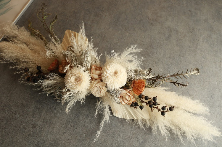 パンパスグラスのロングウォールデコ(long size)