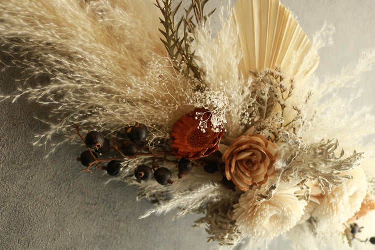 パンパスグラスのロングウォールデコ(long size)