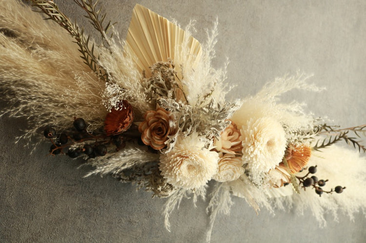 パンパスグラスのロングウォールデコ(long size)