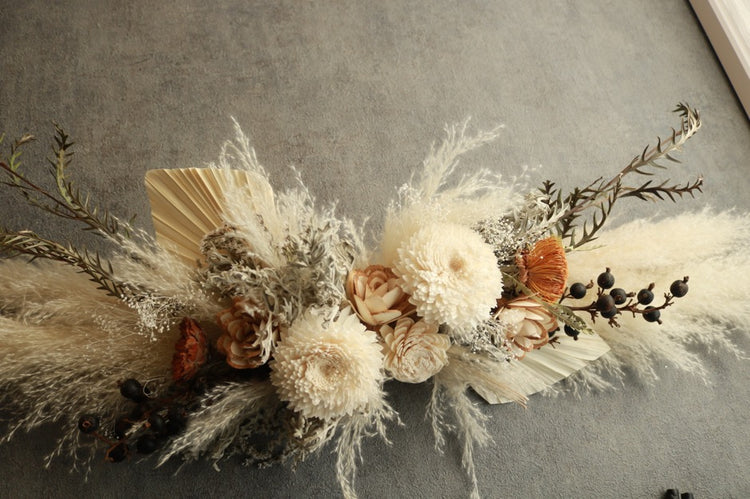 パンパスグラスのロングウォールデコ(long size)