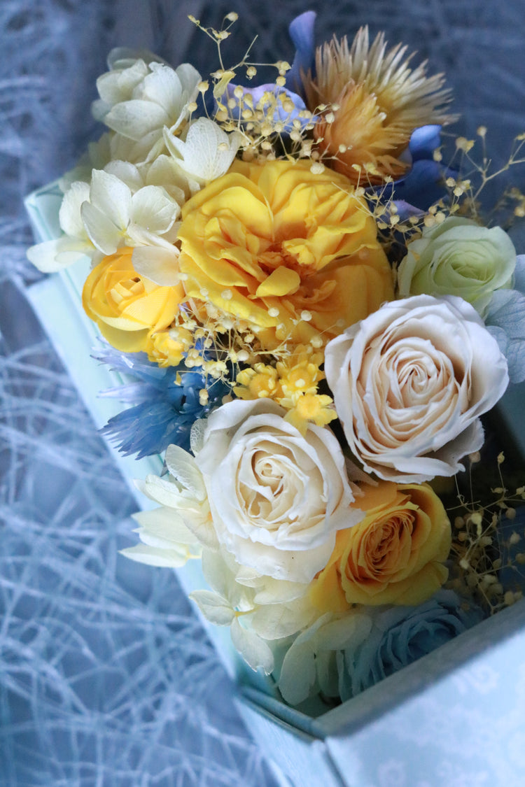 お花を詰め込んだフラワーフォトBOX(タイプB)