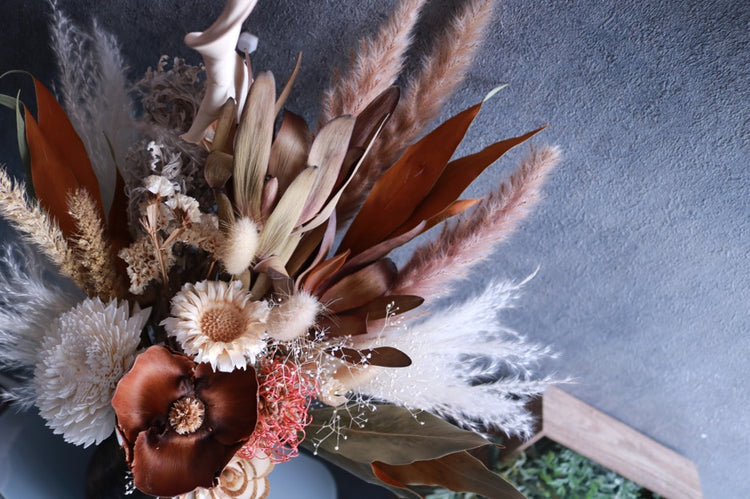 ボーホフラワーのナチュラルスワッグ