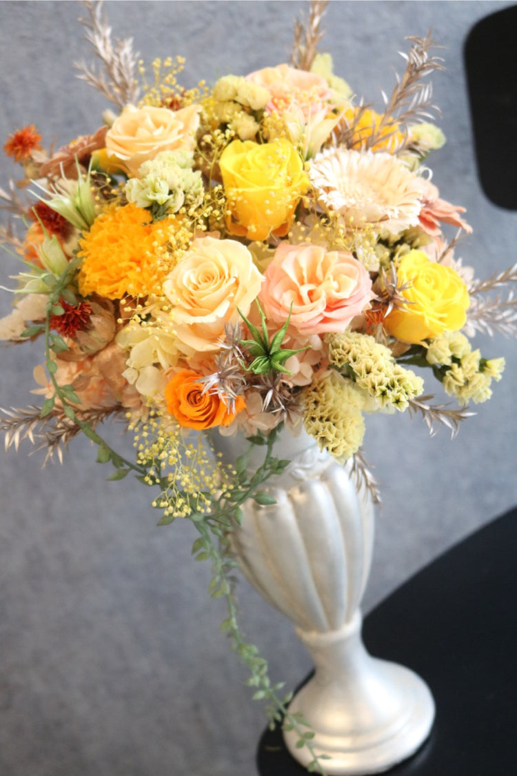 ゴージャスイエロープリザーブドフラワー