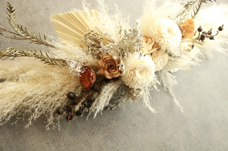 パンパスグラスのロングウォールデコ(long size)