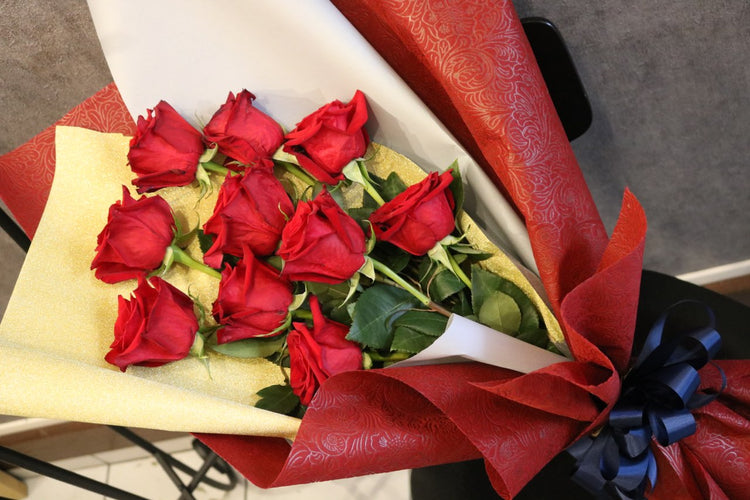 レッドローズ10本薔薇の花束