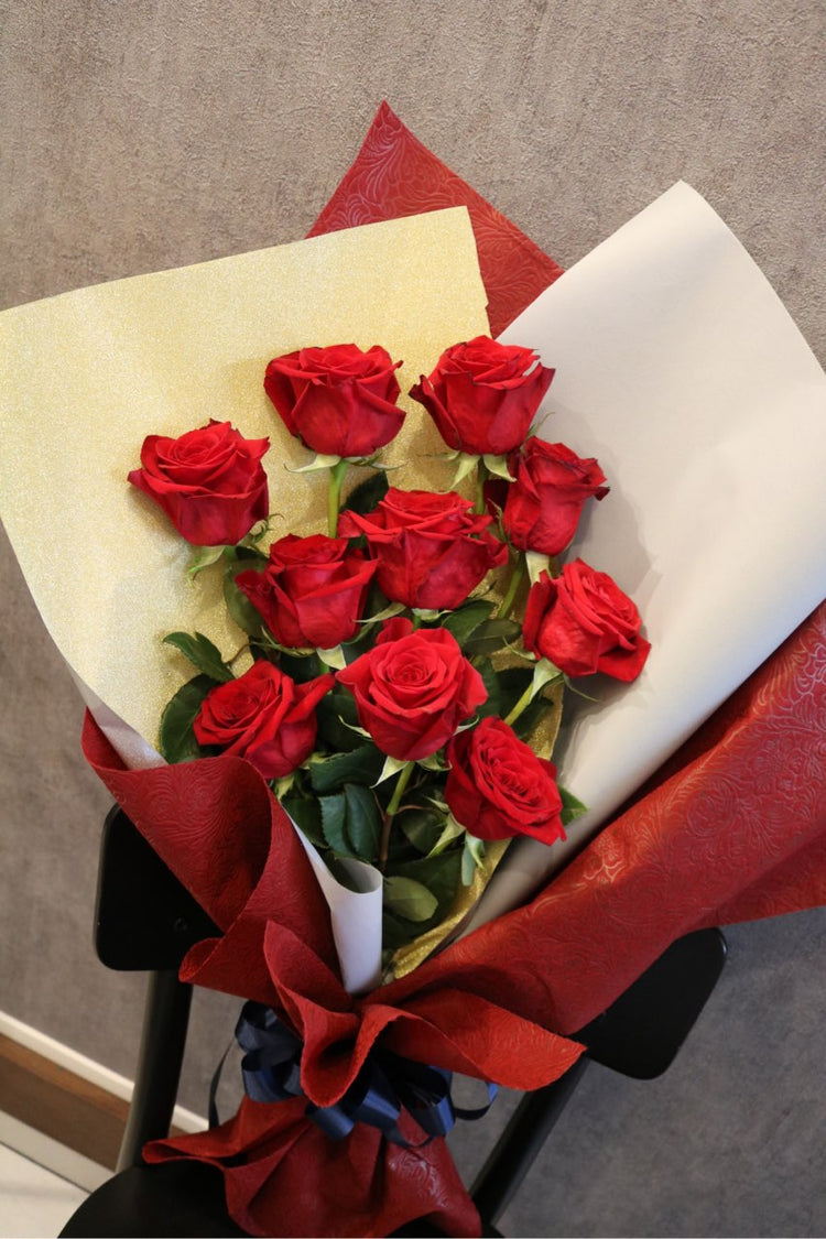 レッドローズ10本薔薇の花束