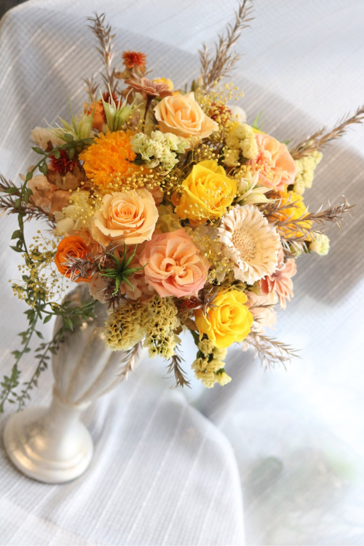 ゴージャスイエロープリザーブドフラワー