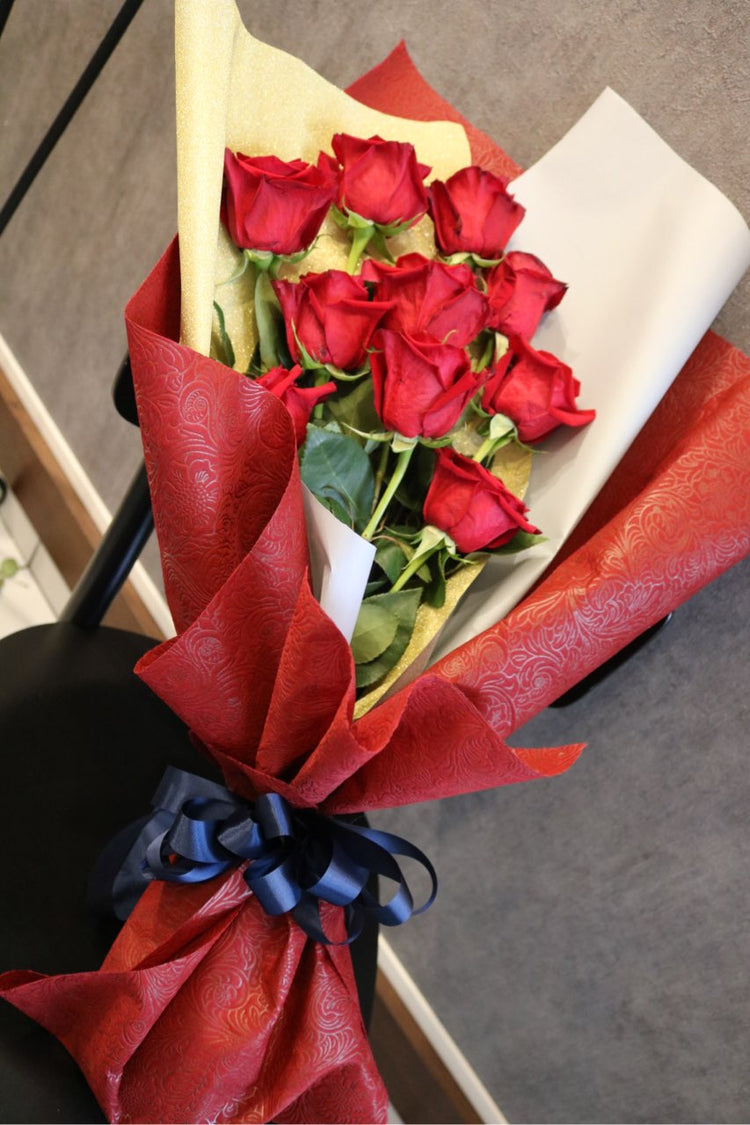 レッドローズ10本薔薇の花束