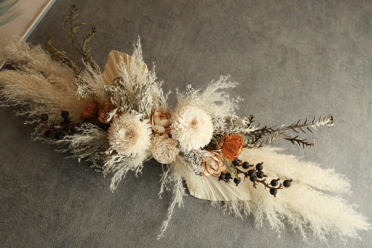 パンパスグラスのロングウォールデコ(long size)