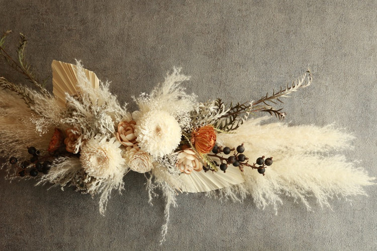 パンパスグラスのロングウォールデコ(long size)