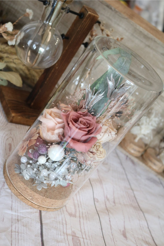 ボトルテラリウム~Grayish pink M size~