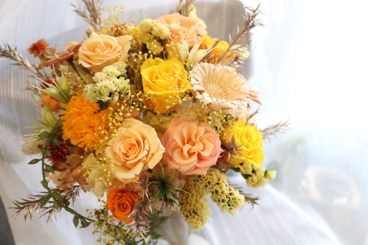 ゴージャスイエロープリザーブドフラワー