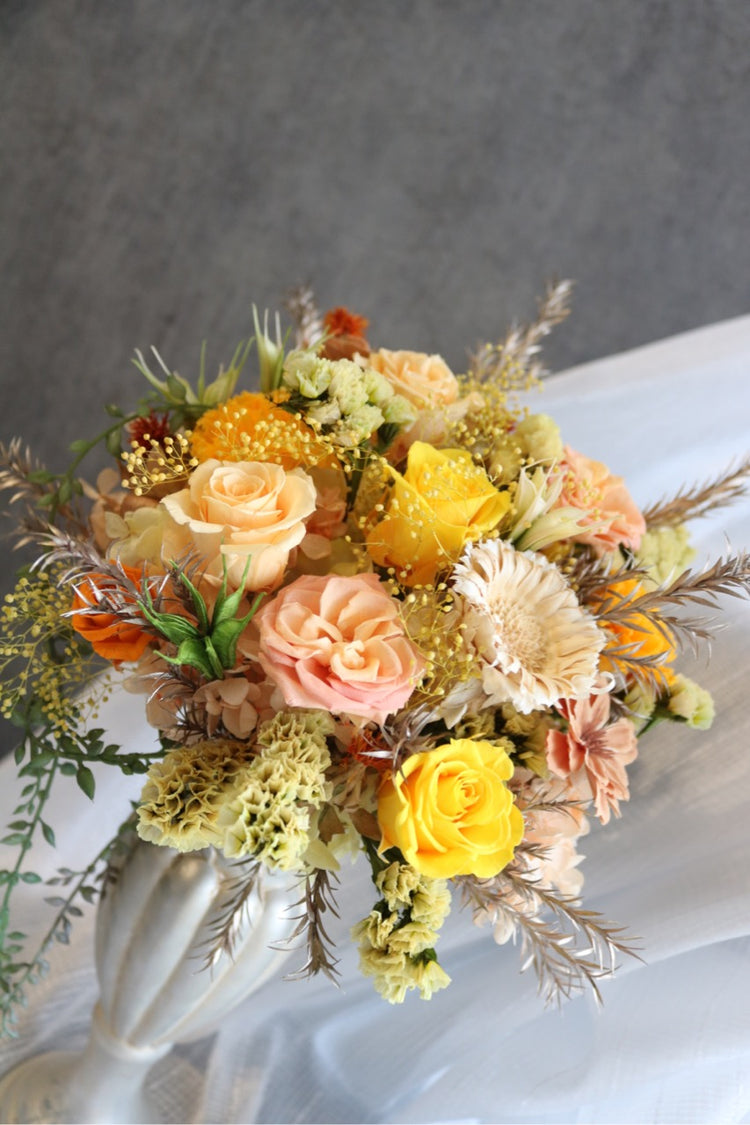 ゴージャスイエロープリザーブドフラワー