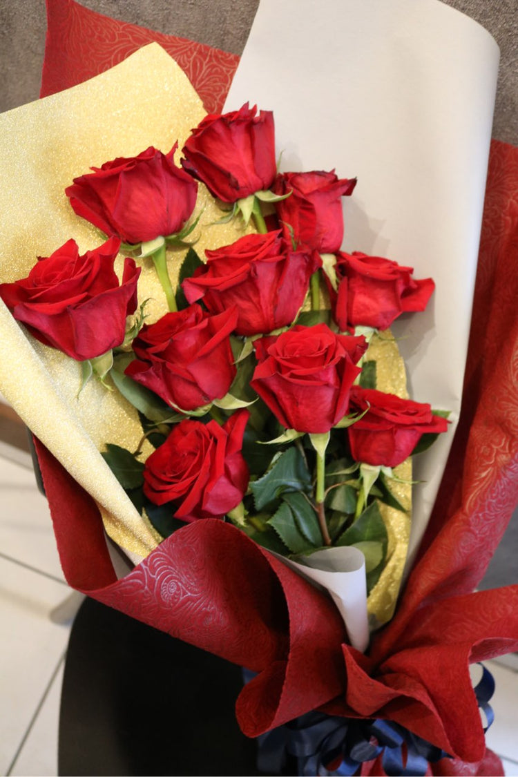 レッドローズ10本薔薇の花束