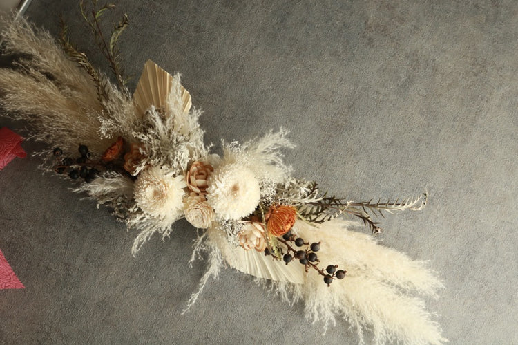 パンパスグラスのロングウォールデコ(long size)