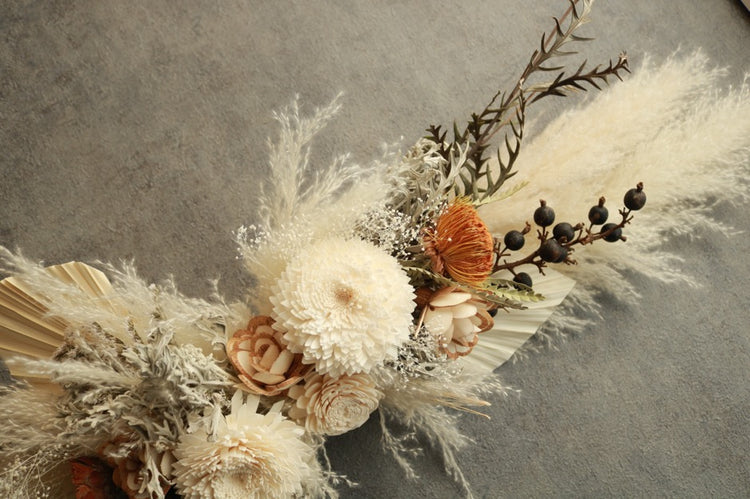 パンパスグラスのロングウォールデコ(long size)