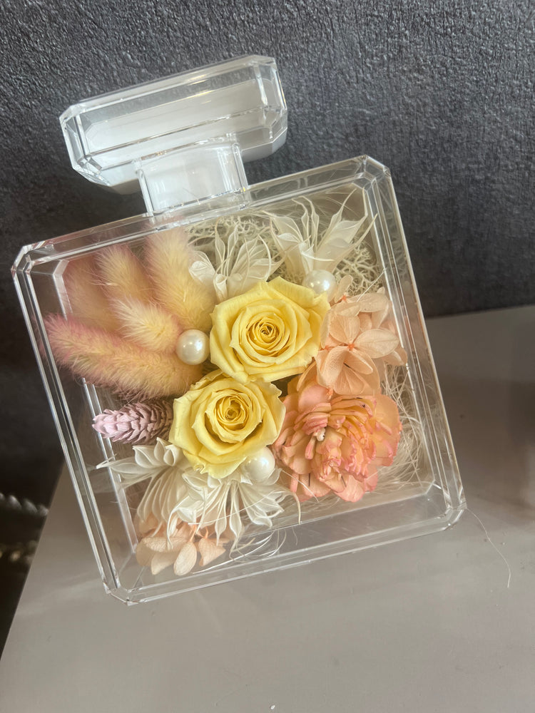 perfume bottle香水風プリザー〜Pastel yellow〜